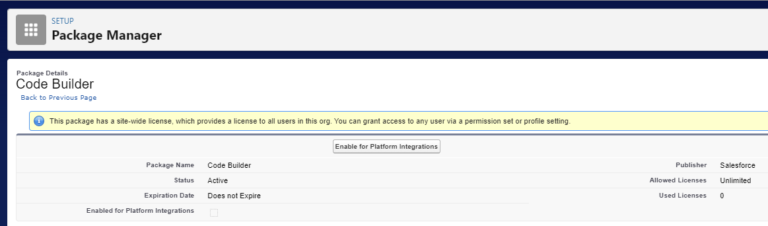 Code Builder - Setup - Step by Step activation guide - Force Walk ...